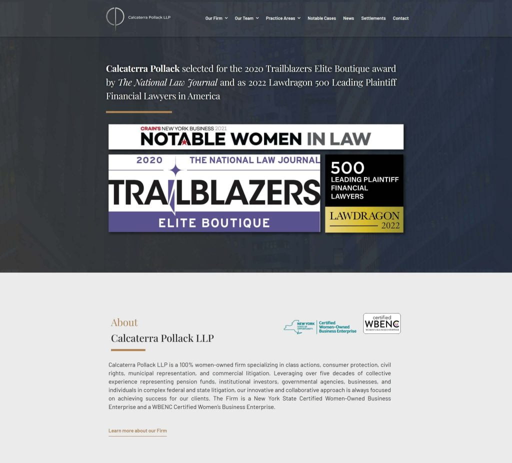 Trailblazers website design for home.